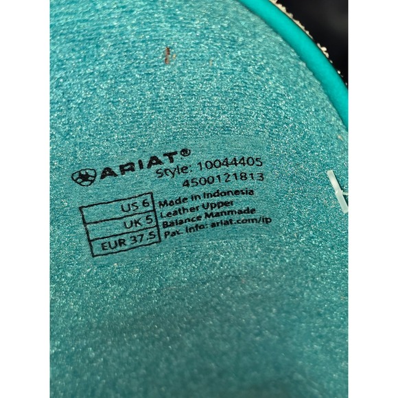 NWB Ariat Kids Lonestar Rowdy‎ Rust Cow Print Western Square Toe Boots Size 6 - Picture 7 of 12